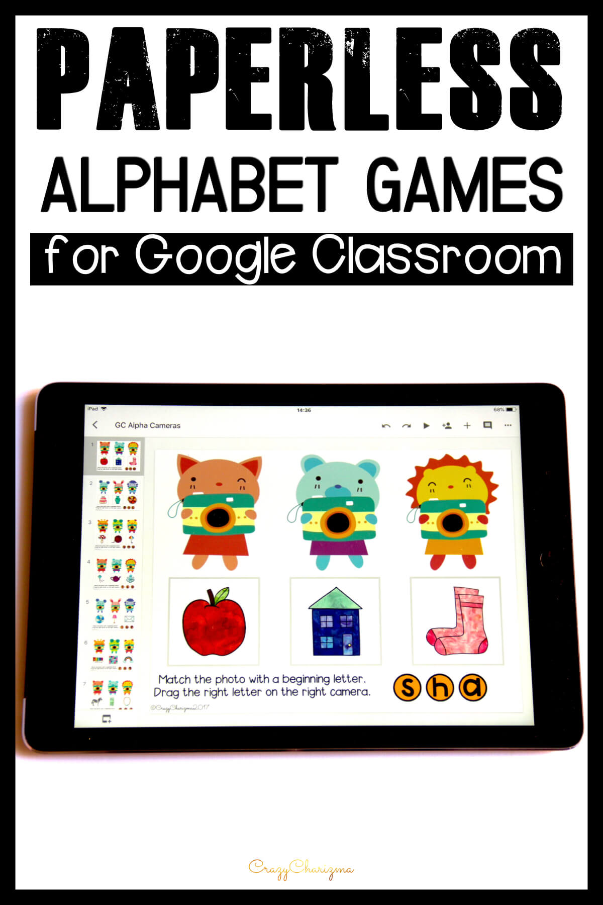 Google Classroom Activities for Kindergarten | Alphabet ...