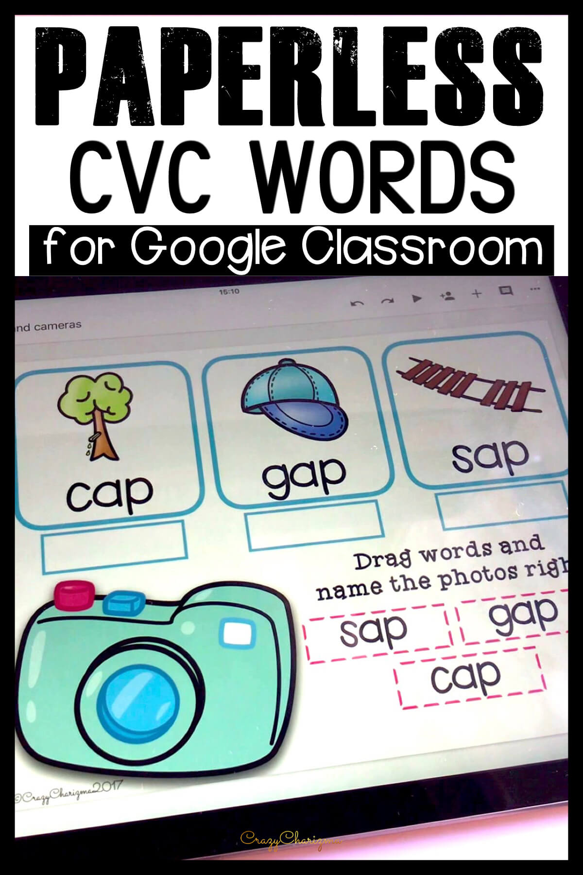 Google Classroom Activities For Kindergarten Cvc Words