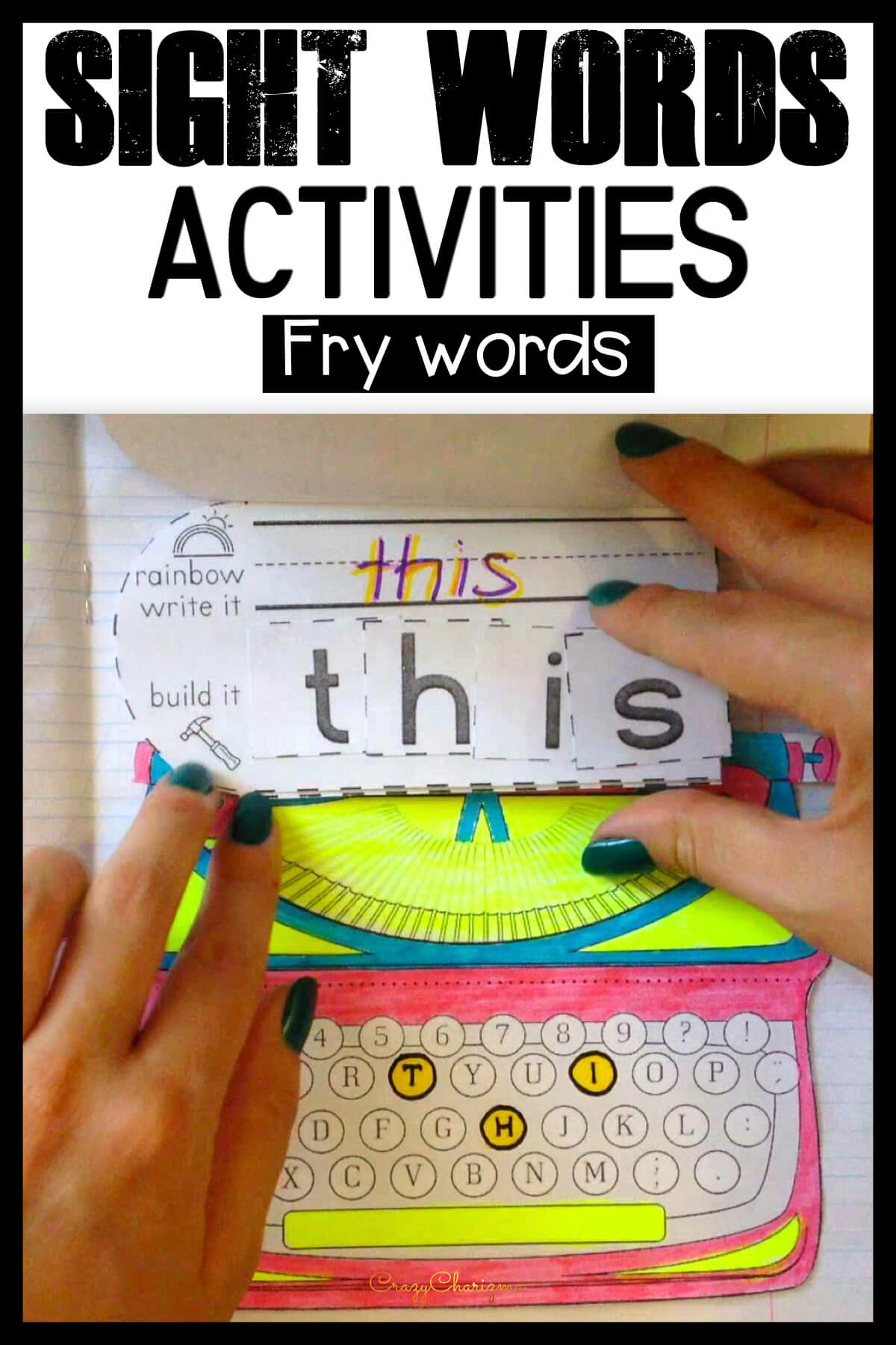 Use these typewriters with your kids as engaging reading strategies and introduce, practice and review Fry's 101-200 words. The buyer said - This was an excellent way to gain an uninterested student's attention.