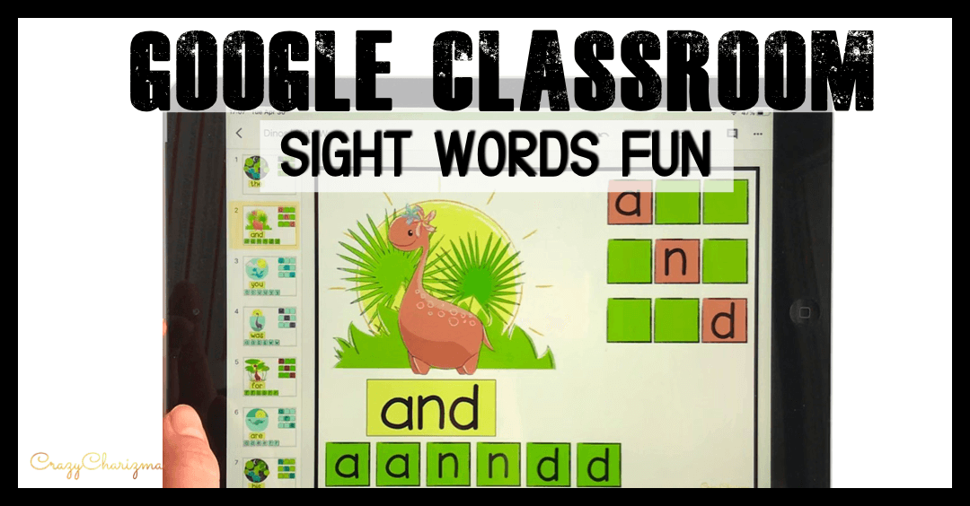 Google Classroom Activities for Kindergarten Sight Word Games Google Classroom Activities for Kindergarten Sight Word Games