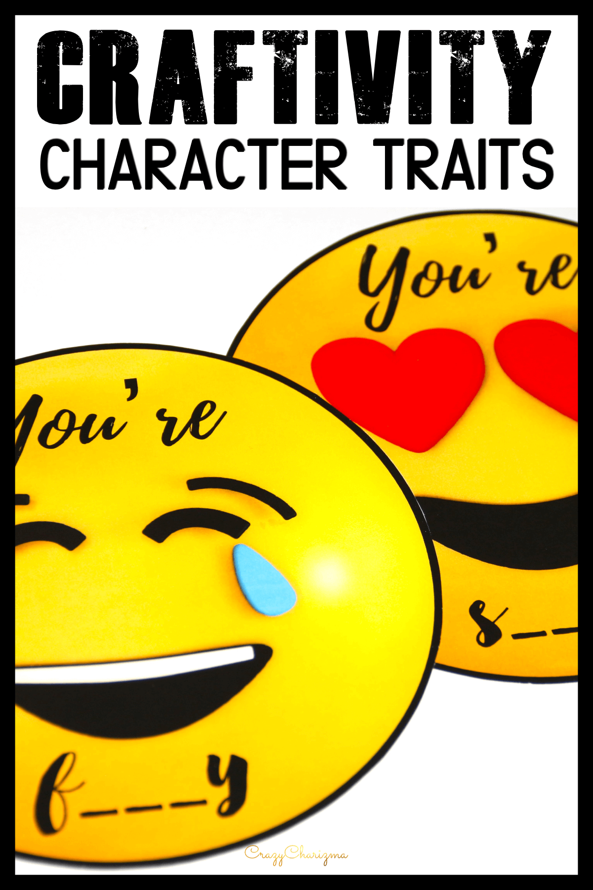 Teach positive character traits with these activities which include emojis craftivity. The main idea is to characterize classmates (compliments activity) and practice writing. Build kindness and rapport in your classroom!