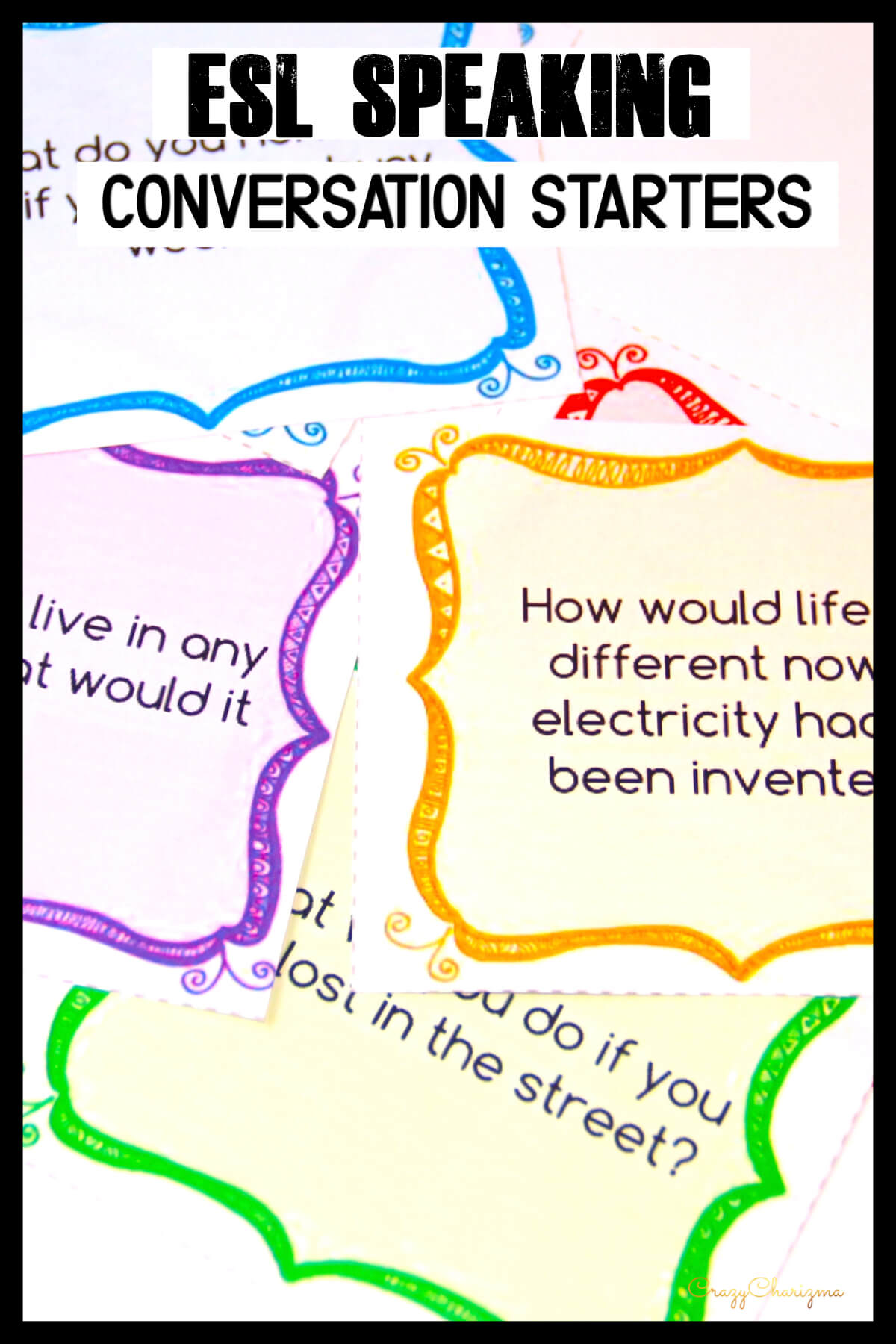 It's always hard to get ESL students to speak. Help them lose the fear of speaking and build conversational confidence in a fun way! Use these Conditionals questions. Practice both speaking and grammar!