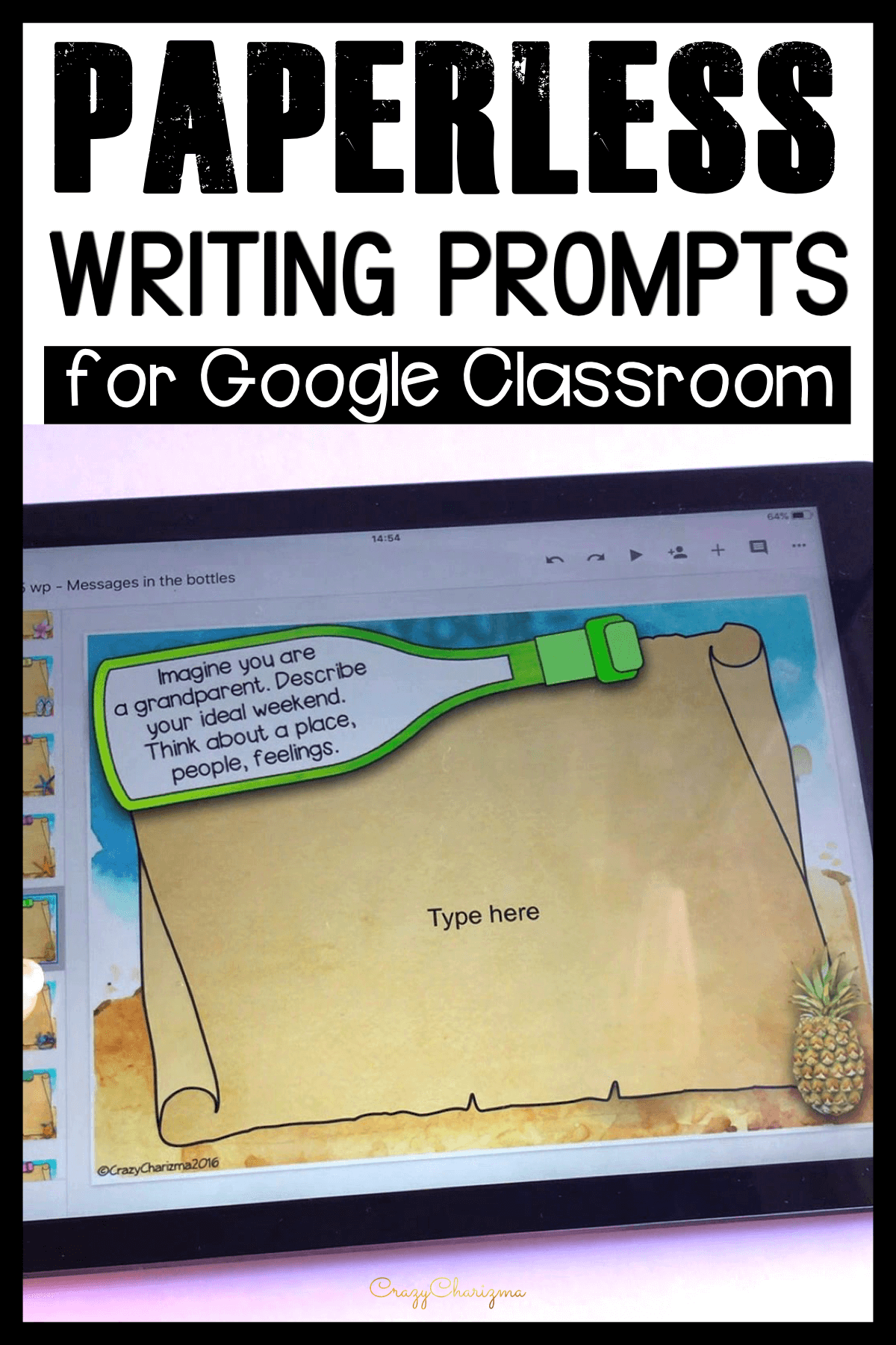 Need digital resources for quick student writing activities? Assign these prompts easily in Google Classroom, and let the students start writing right away! Monitor their progress, answer questions and offer feedback as they write!