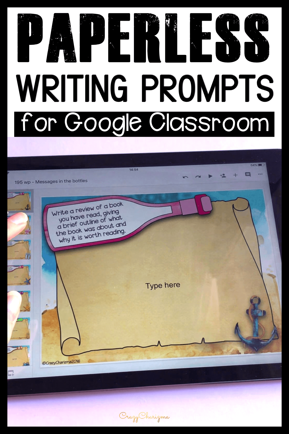 Need digital resources for quick student writing activities? Assign these prompts easily in Google Classroom, and let the students start writing right away! Monitor their progress, answer questions and offer feedback as they write!