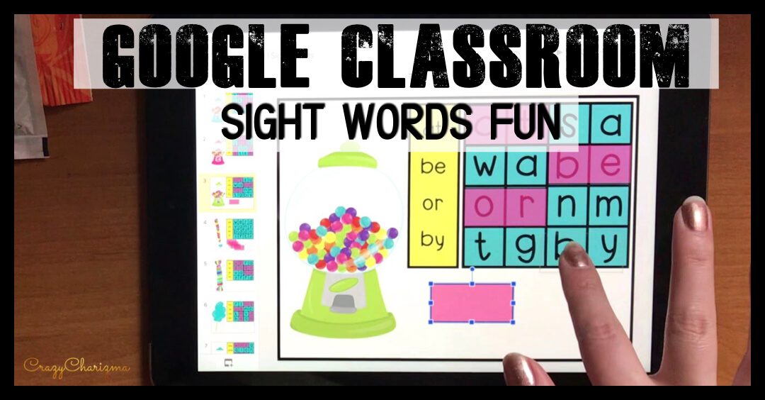Google Classroom Activities for Kindergarten Sight Word Games