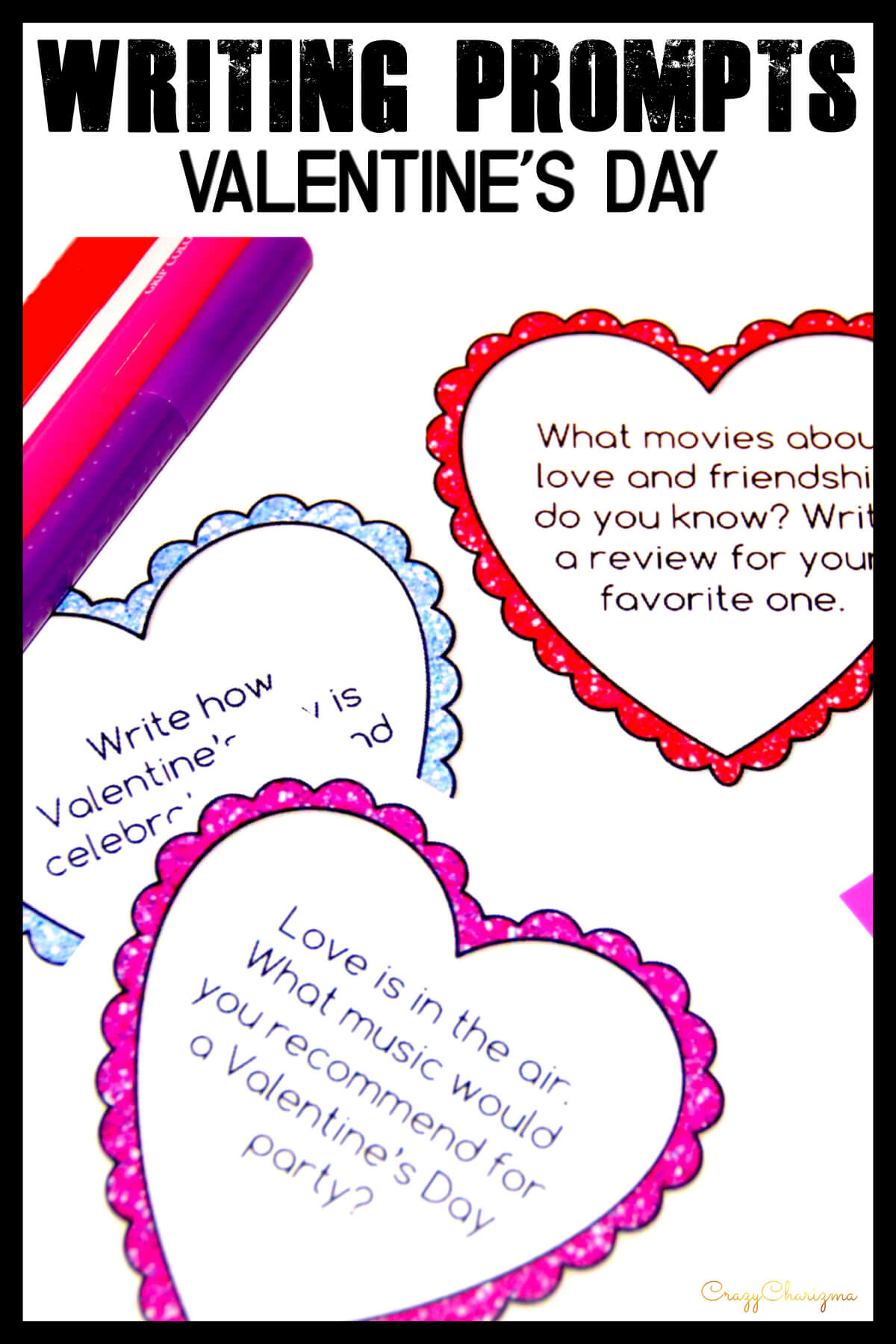 Celebrate Valentine's Day in your classroom and provide students with writing tasks and ideas. The packet contains narrative, informational and opinion writing prompts for teens. The prompts can be used as Writing Centers, as well as with adults during ESL lessons.
