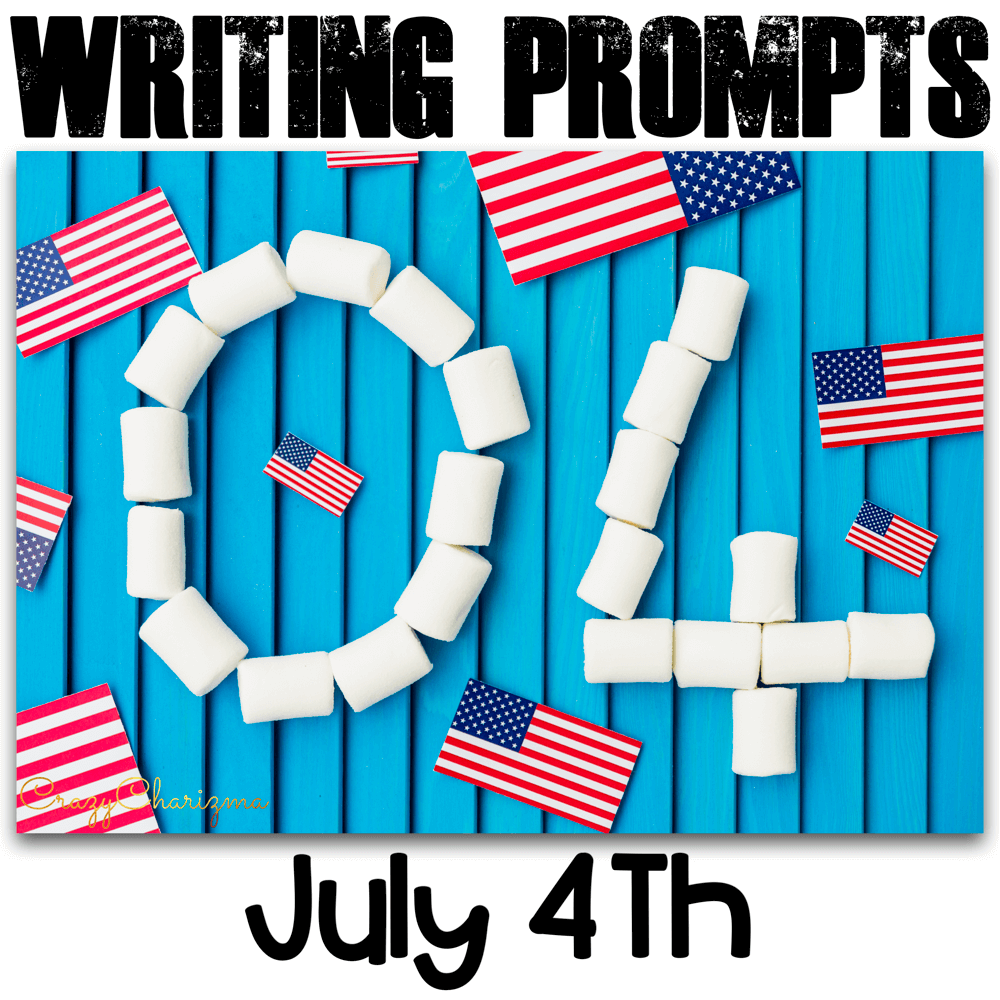 Celebrate Independence Day (July 4) in your classroom and engage students with writing. These writing prompts are easy to prepare and you'll be able to use them every year! How fun!