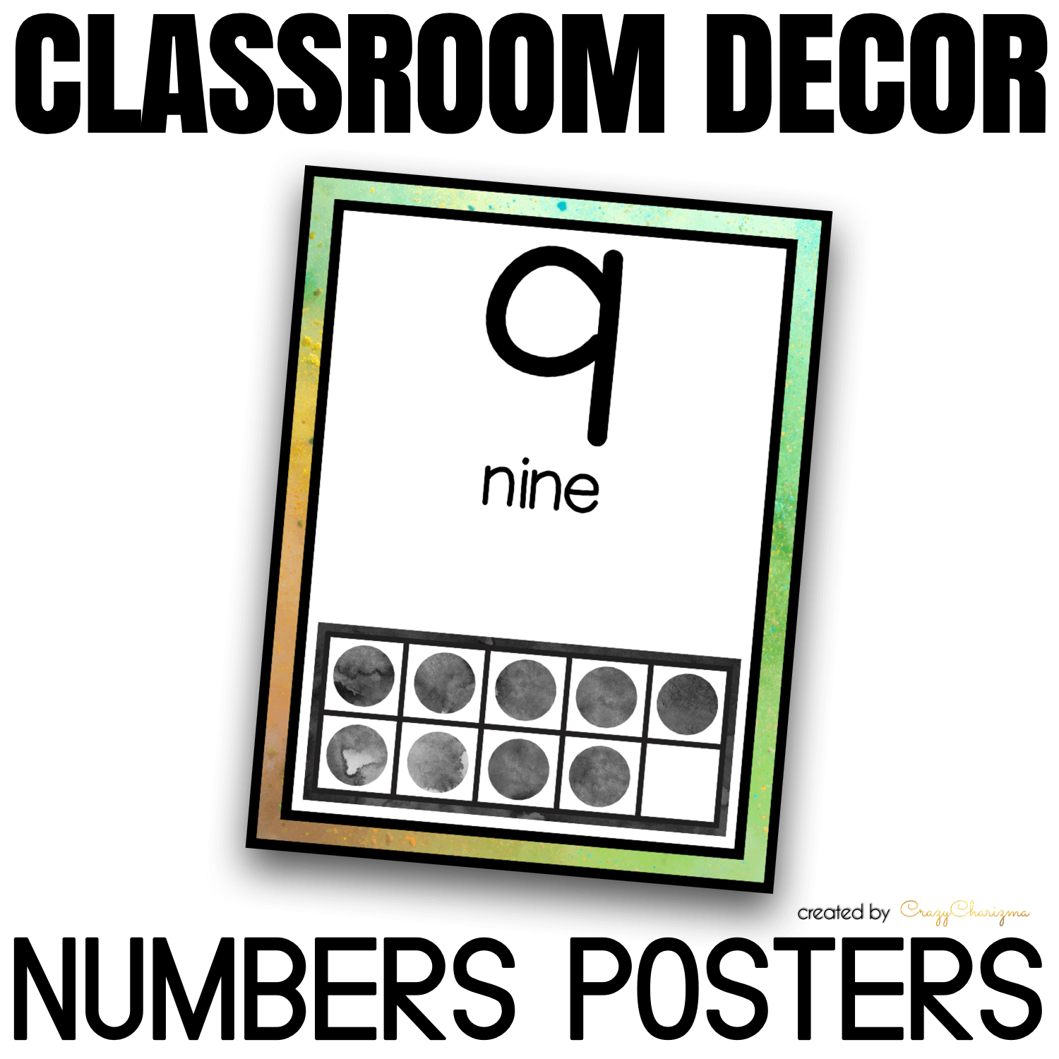 Looking for bright and clear numbers posters? Spice your classroom with this visually appealing classroom decor!