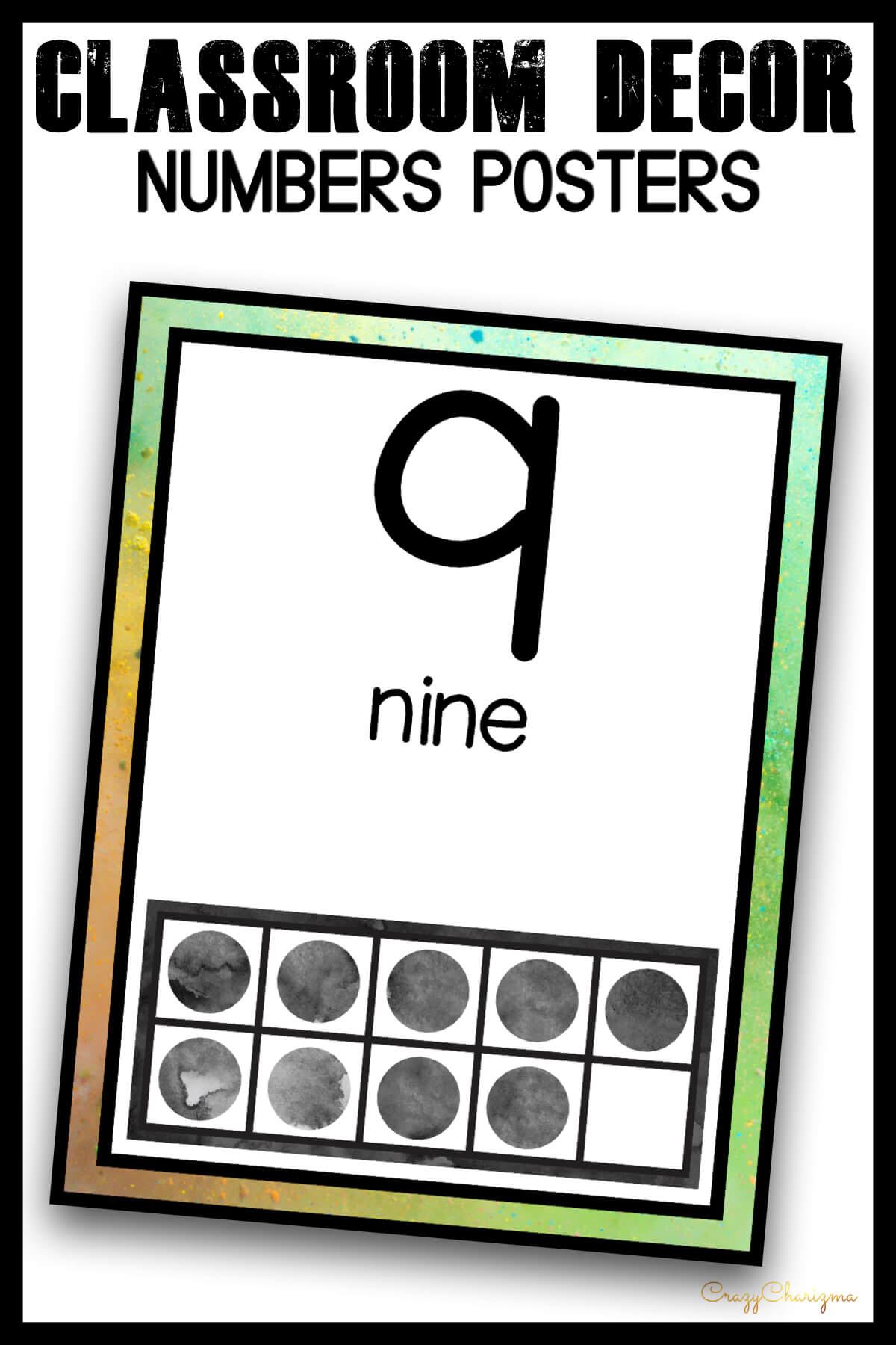 Looking for bright and clear numbers posters? Spice your classroom with this visually appealing classroom decor!