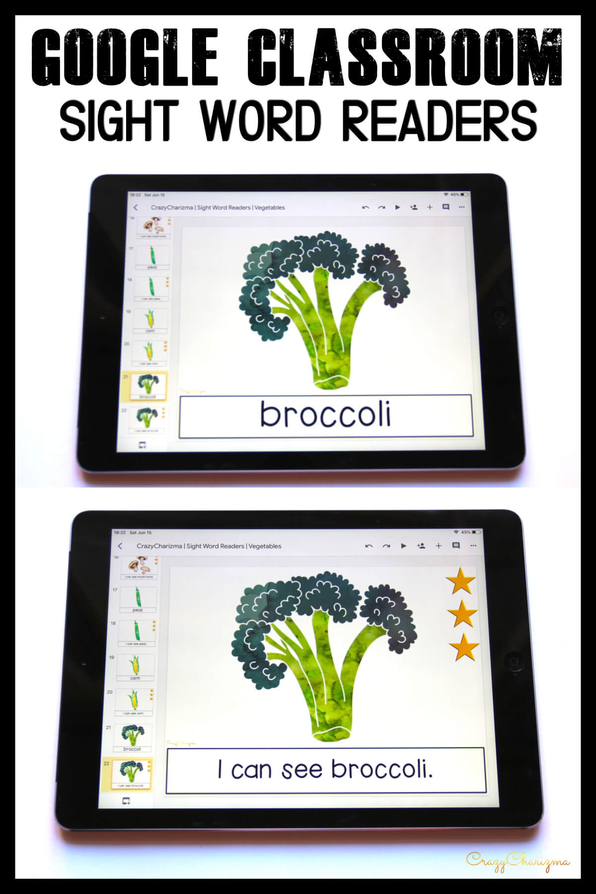 Looking for engaging sight word readers for kindergarten? Engage kids with sight words and food. Use as paperless practice for Google Classroom or print and read!