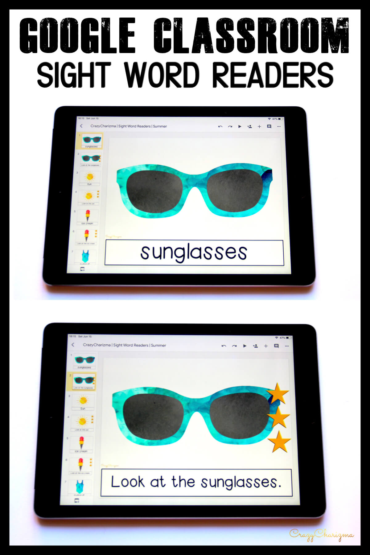 Looking for engaging sight word readers for kindergarten? Engage kids with sight words and summer words. Use as paperless practice for Google Classroom or print and read!