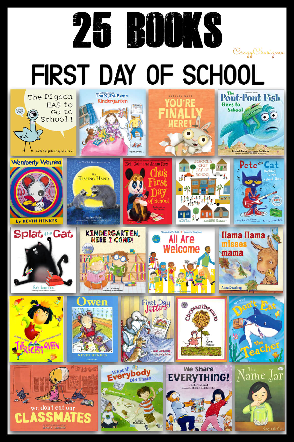 What are great first day of school books that you use? I got the question on my Instagram and email list. So I've done some research and also included the beginning of the year books I've used with kids.