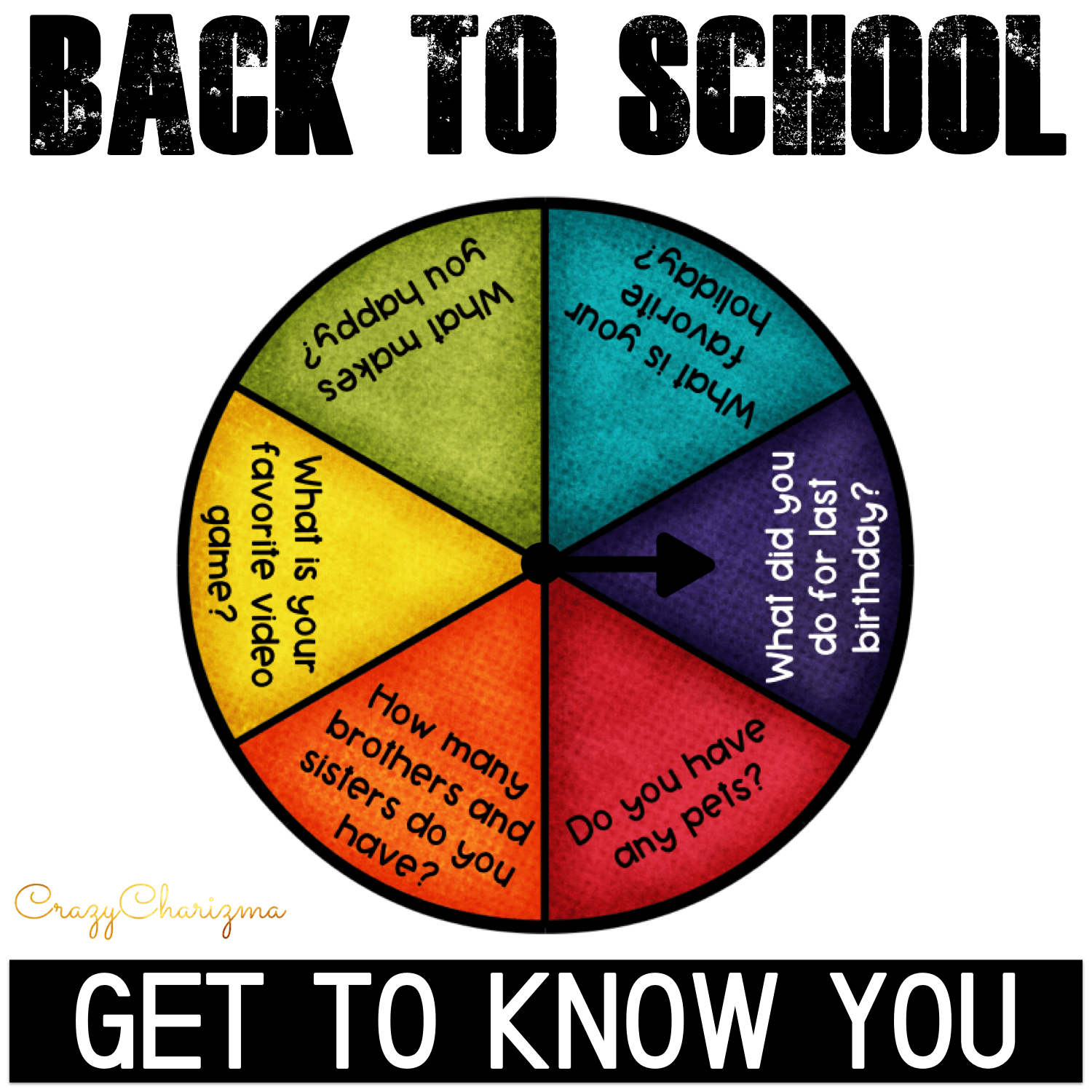 Looking for cool back to school activities for 3rd, 4th and 5th grade? Grab these spinners: conversation questions which are perfect to use during the first week of school.