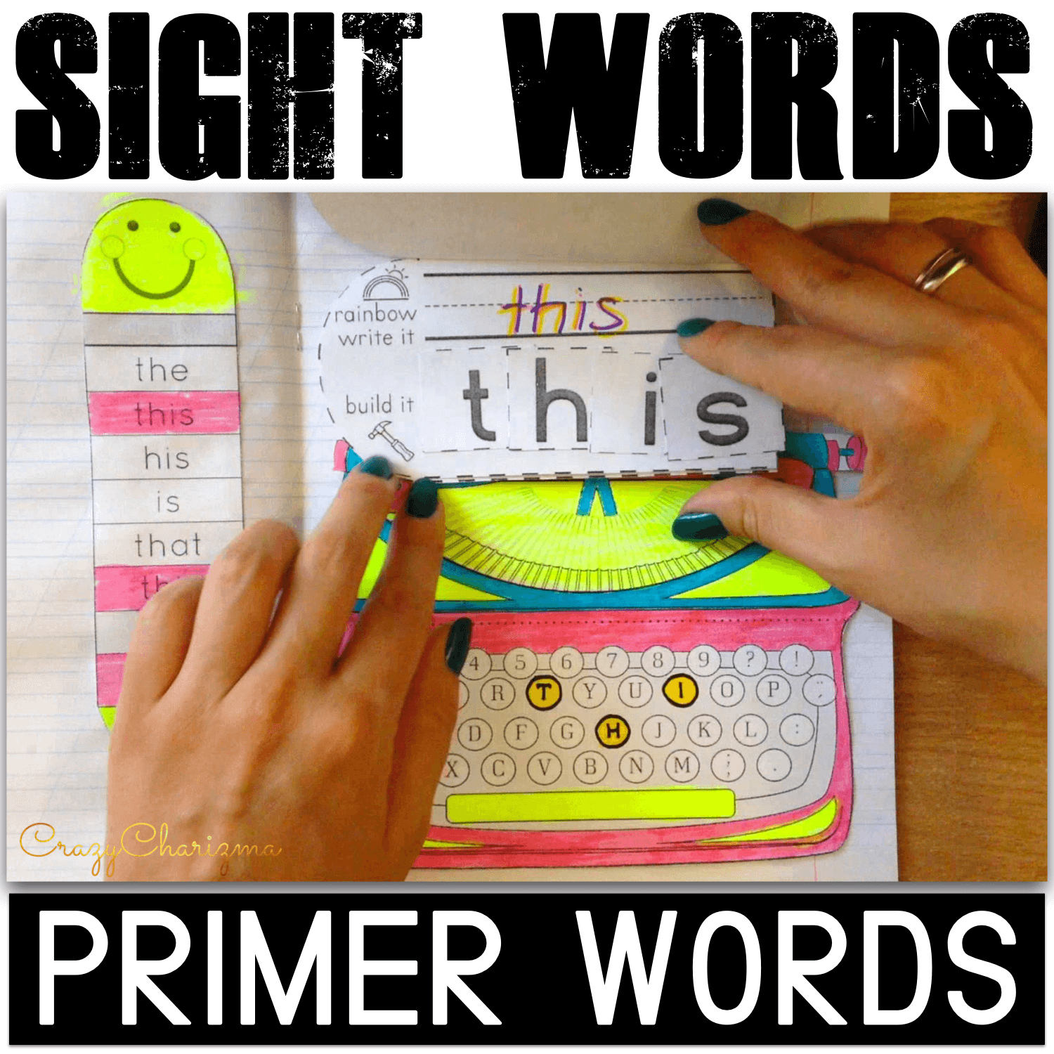 Need to teach Primer sight words to kids? Use this interactive notebook / no-prep worksheets combo. You'll get kids engaged and excited about each sight words!