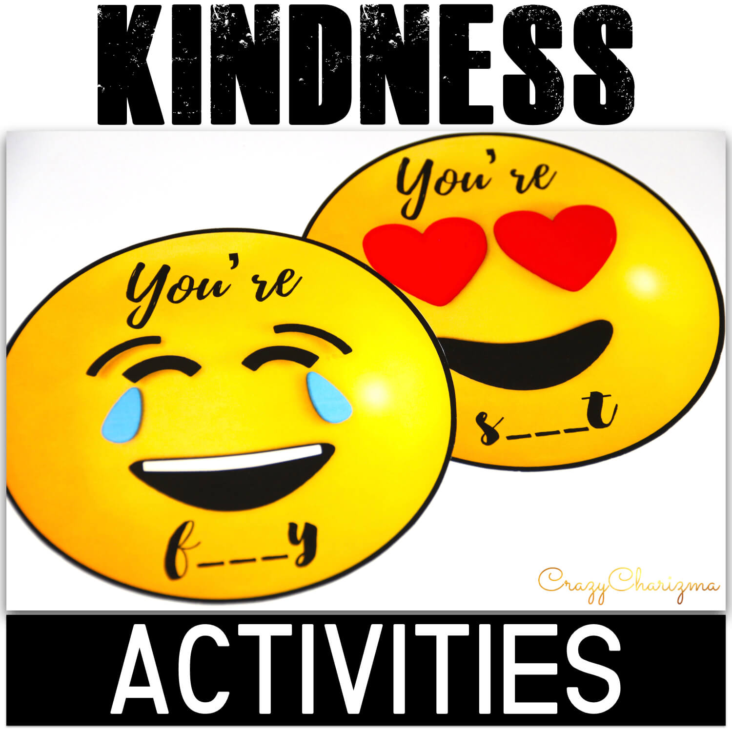 Teach positive character traits with these activities which include emojis craftivity. The main idea is to characterize classmates (compliments activity) and practice writing. Build kindness and rapport in your classroom!
