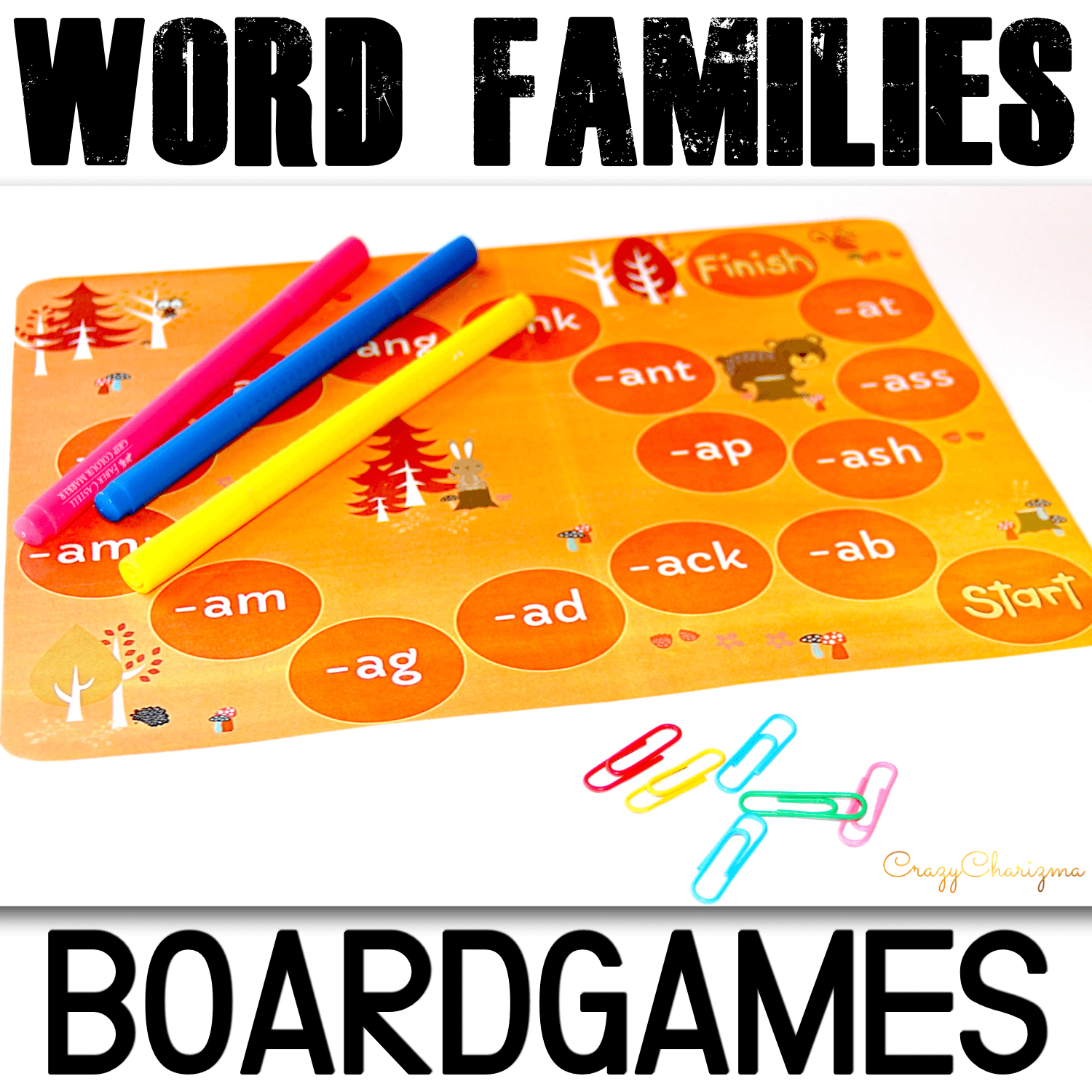 Practice short A, short O, short E, short I and short U words and word families with kids. These boardgames are perfect to use in fall (Halloween, Thanksgiving, leaves, forest). Appropriate for pre-k, kindergarten, and first grade students. Use in/for literacy centers, small groups.