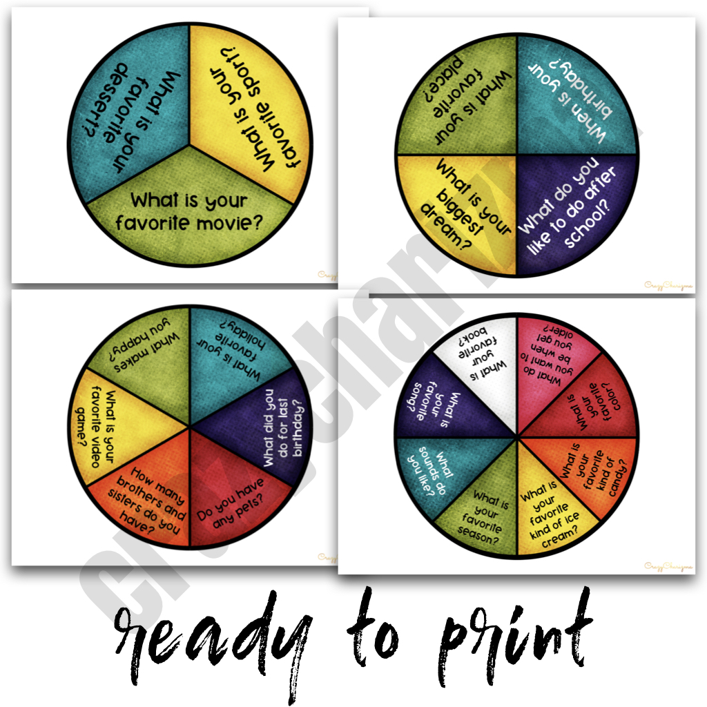 Looking for cool back to school activities for 3rd, 4th and 5th grade? Grab these spinners: conversation questions which are perfect to use during the first week of school.