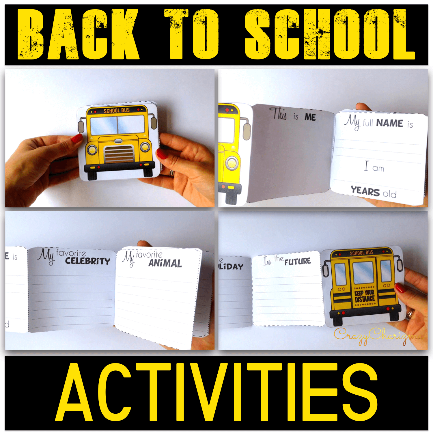 Would you like to have fun during Back To School lessons? Use these interactive BUSes. Kids of primary and elementary school will love to create a SMALL or a BIG BUS and practice writing.