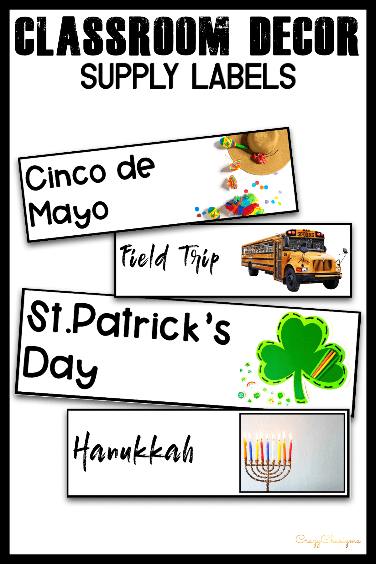 Looking to brighten up your classroom this year? This set will add some fresh and clean style to your classroom. Included in this resource are 24 pre-made school Holidays and Special Events cards in 2 styles! They are perfect to incorporate into your classroom.