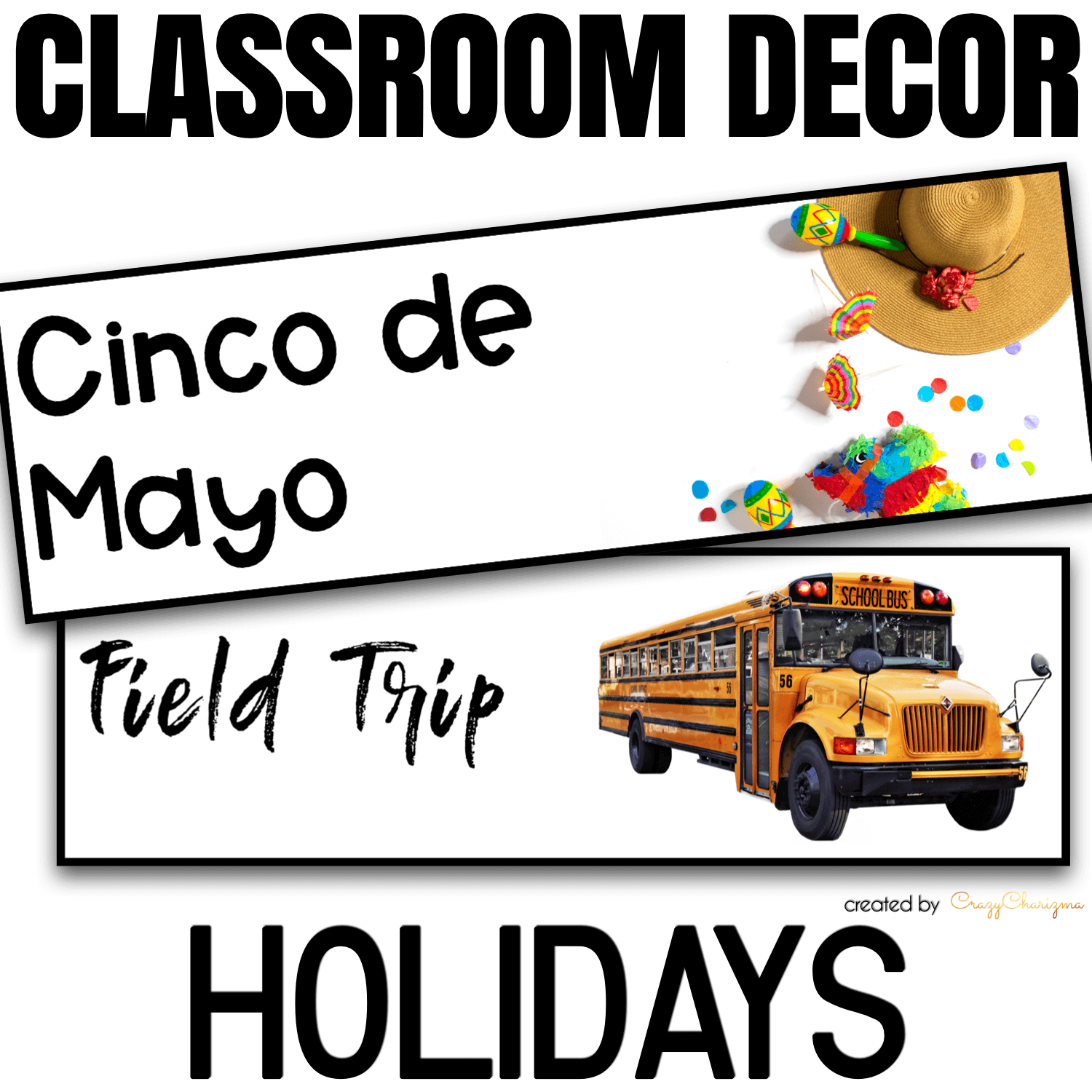 Looking to brighten up your classroom this year? This set will add some fresh and clean style to your classroom. Included in this resource are 24 pre-made school Holidays and Special Events cards in 2 styles! They are perfect to incorporate into your classroom.