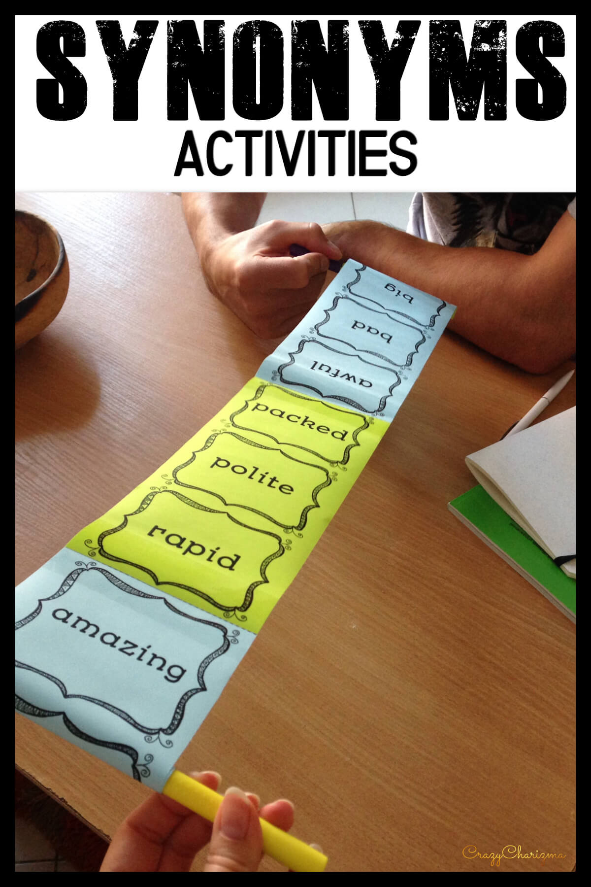 Do you need a variety when teaching synonyms and antonyms (opposites)? Here's a creative way you've been looking for! Use 11 activities for early finishers, center work or whole class. This resource can be easily used as test prep.