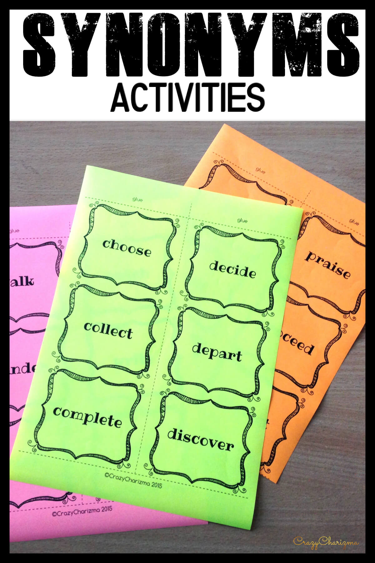 Do you need a variety when teaching synonyms and antonyms (opposites)? Here's a creative way you've been looking for! Use 11 activities for early finishers, center work or whole class. This resource can be easily used as test prep.