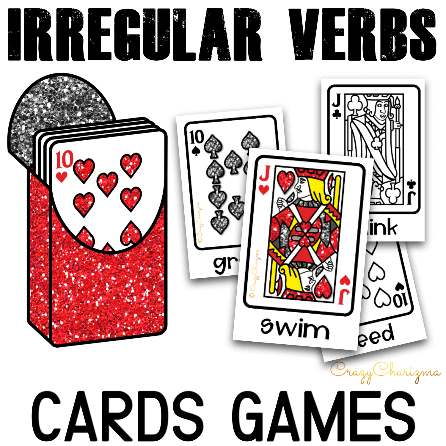 There can't be too many games to practice irregular verbs, right? Use the cards and play with irregular verbs in 10 engaging ways! Print in full color or B&W and start using in your classroom.