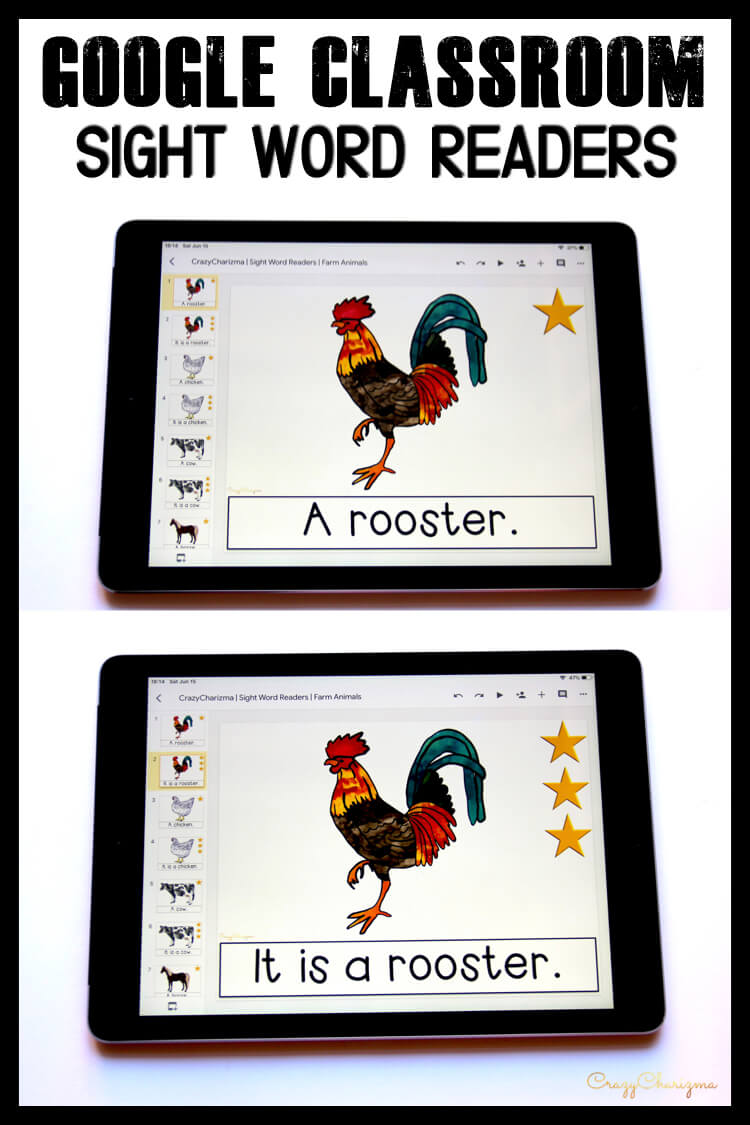 Save your time and prep. Get tons of slides to practice sight words, phonics, CVC and CVCe words. Use ALL YEAR AROUND.