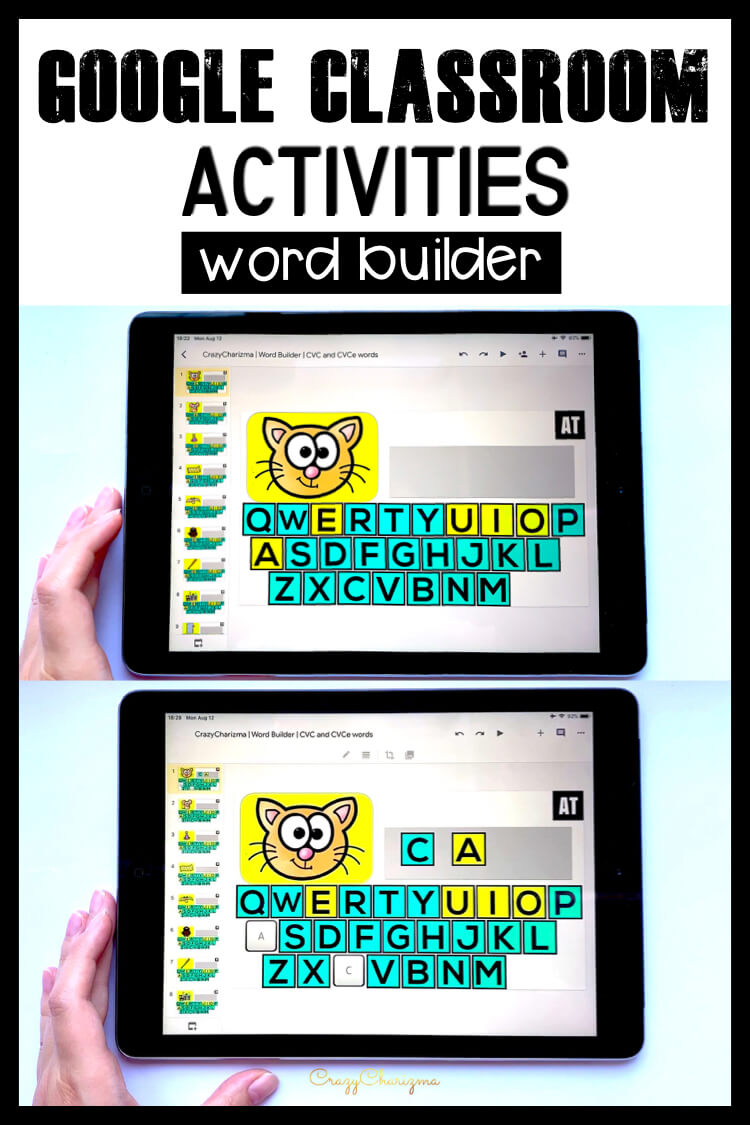 Google Classroom Activities for Kindergarten: Must have activities and resources! Discover a great variety of sight words activities, phonics games and CVC words centers (FREEBIE included).