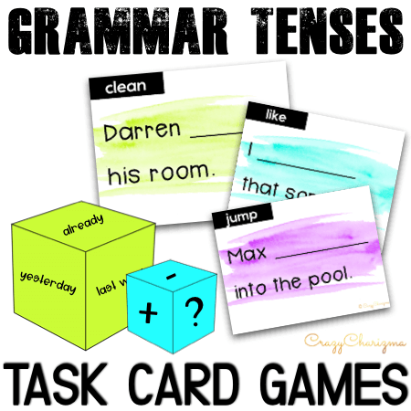 There can't be too many games to practice verb tenses, right? Roll the dice and transform sentences on the task cards! Print in full color or B&W. Take advantage of 5 engaging ways on how to use the cards.