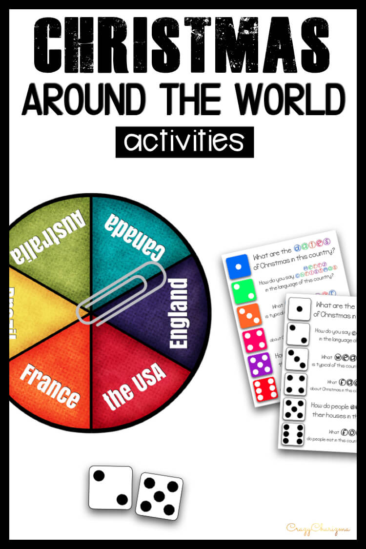 Looking for fun Christmas Activities for 3rd grade? Travel with these editable spinners and discuss Christmas Around the World. Its traditions, facts, and secrets.