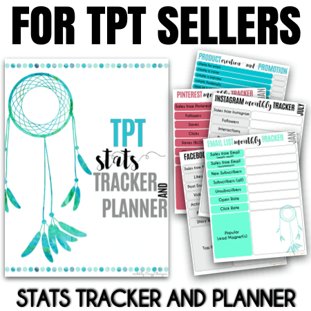 If you take TPT seriously, you definitely track your business growth and stats. This TPT planner and seller binder will help you set your goals, plan your product creation, get the product creation list and marketing plan, track social media and email list stats. And so much more.