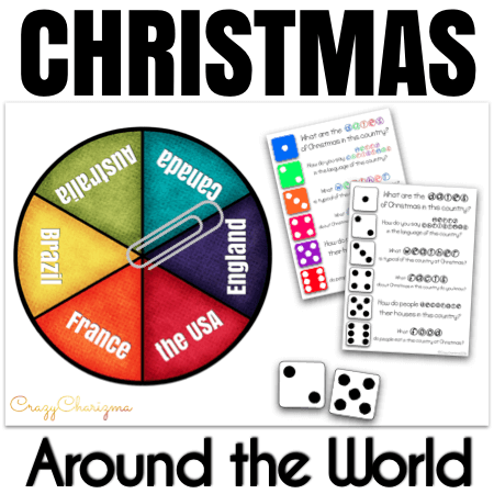 Looking for fun Christmas Activities for 3rd grade? Travel with these editable spinners and discuss Christmas Around the World. Its traditions, facts, and secrets.