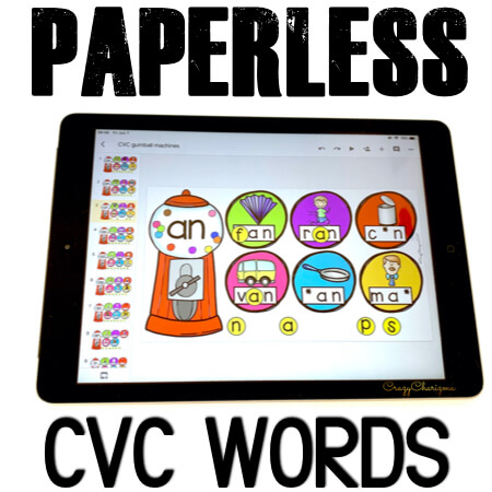 Try PAPERLESS resources and start using Google Classroom in kindergarten today. Get tons of Google Slides to practice sight words, phonics, CVC and CVCe words. Use ALL YEAR AROUND.