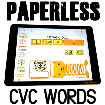 Google Classroom Activities for Kindergarten. CVC Words Games. Need to practice CVC words in sentences? I've got you covered! Try these paperless activities for Google Classroom. Use during your literacy block, daily 5, guided reading, spelling, RTI, and literacy centers.