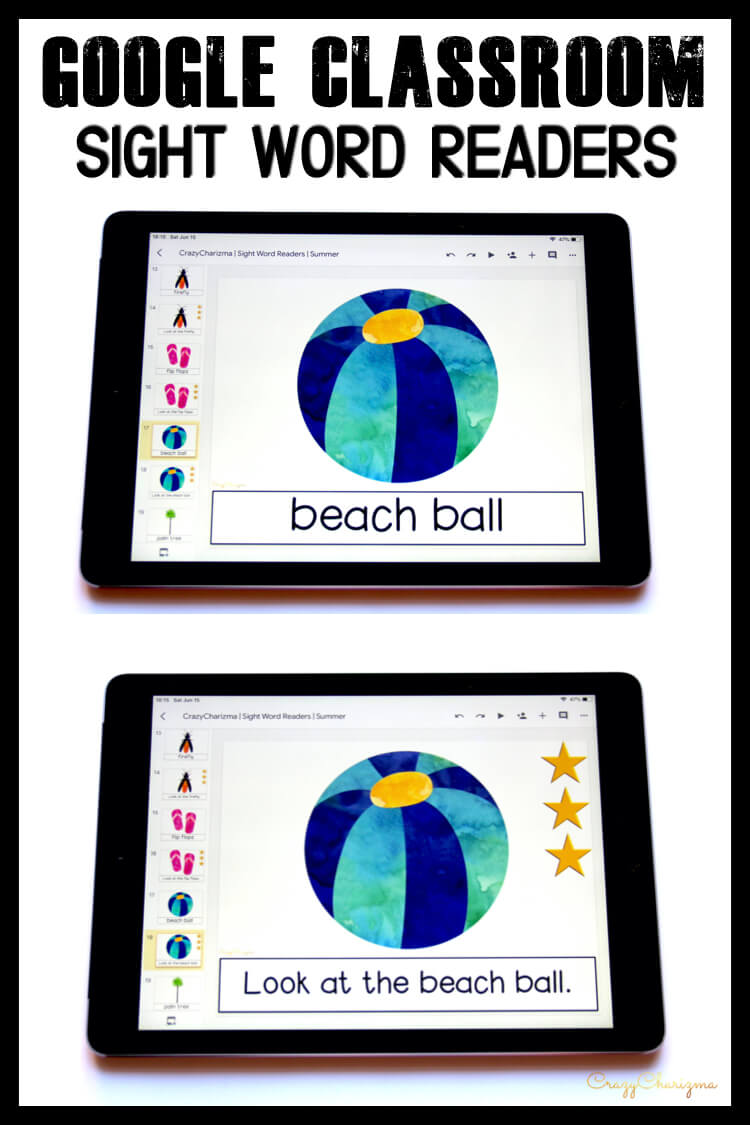 Looking for engaging sight word readers for kindergarten? Engage kids with sight words and summer words. Use as paperless practice for Google Classroom or print and read!