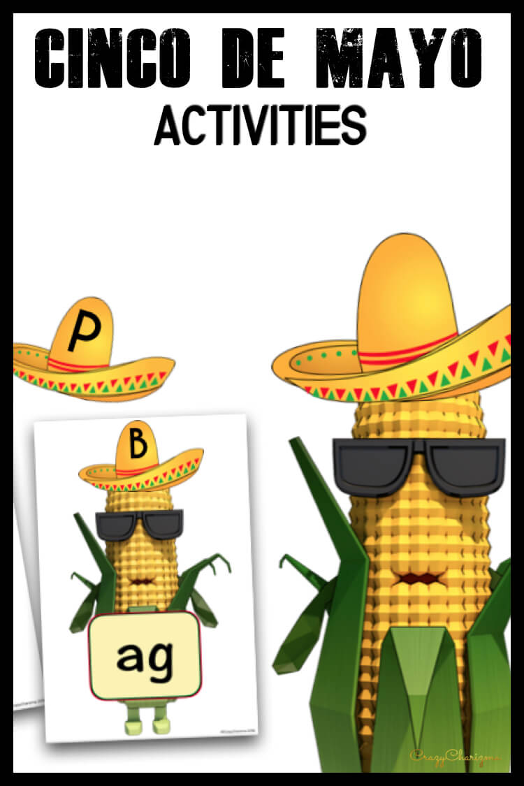 Do you need fun Cinco de Mayo Activities for kindergarten kids? Play with Cornman and practice CVC and CVCe words in an engaging way. Just print, cut and laminate the game to use over and over!