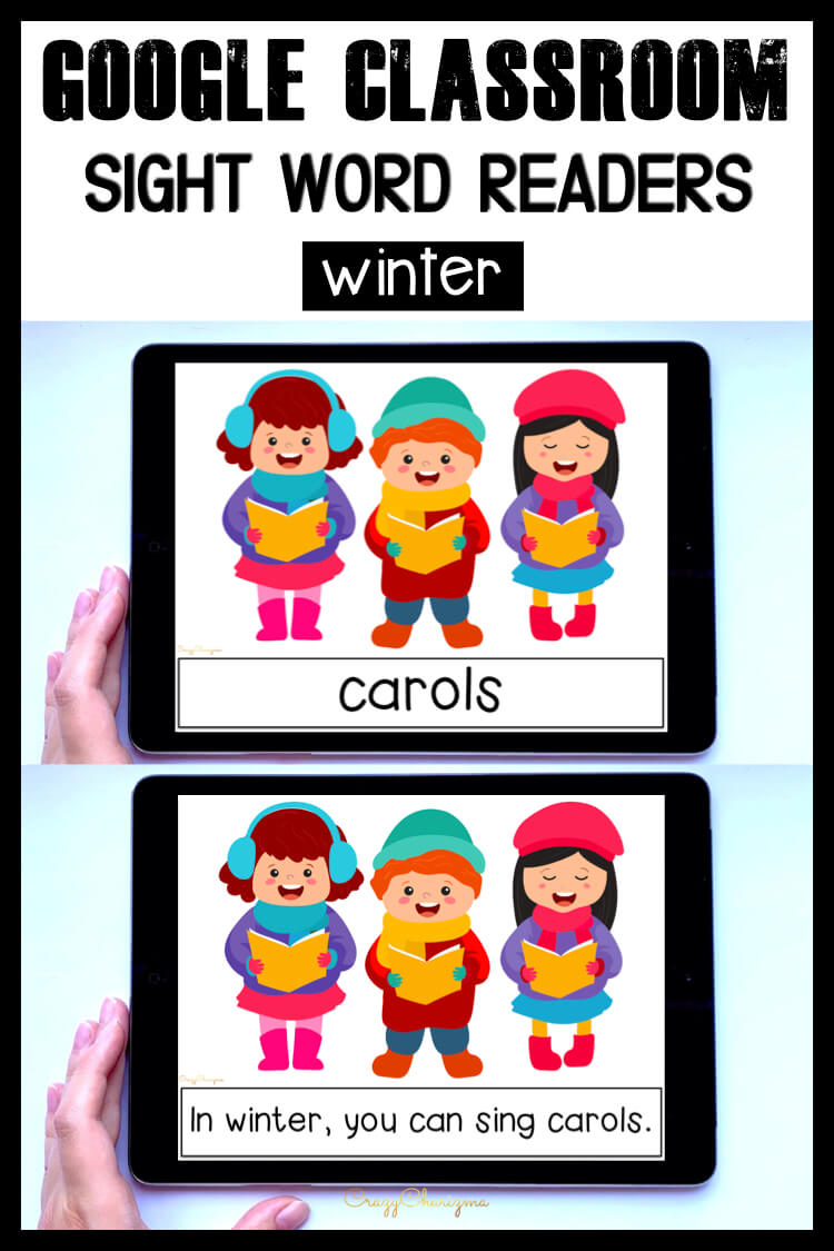 Looking for an engaging emergent reader for kindergarten? Want to introduce winter words to kids? Read with sight word readers! Use this set as a paperless activity for Google Classroom or print and read!