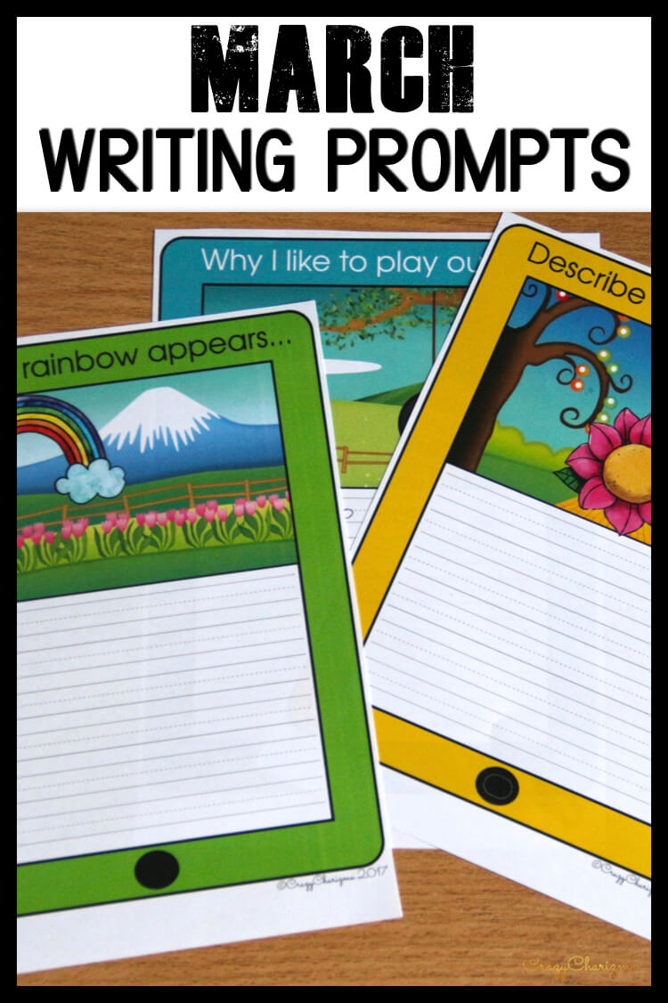 March writing prompts for Kindergarten