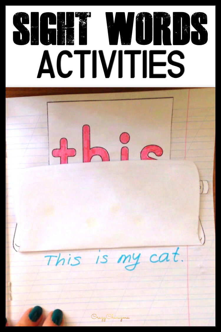 How do you teach sight words to kindergarten kids? You use interactive notebooks of course! See them in action and download for free to try yourself!