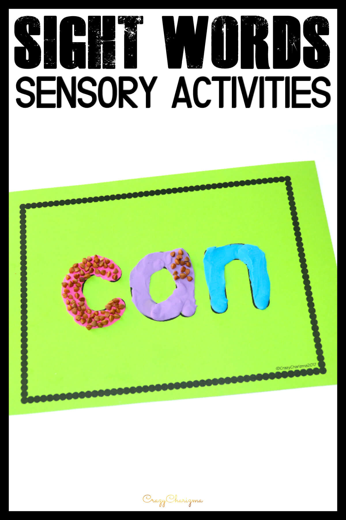 Sight Word Game and Worksheets in Kindergarten