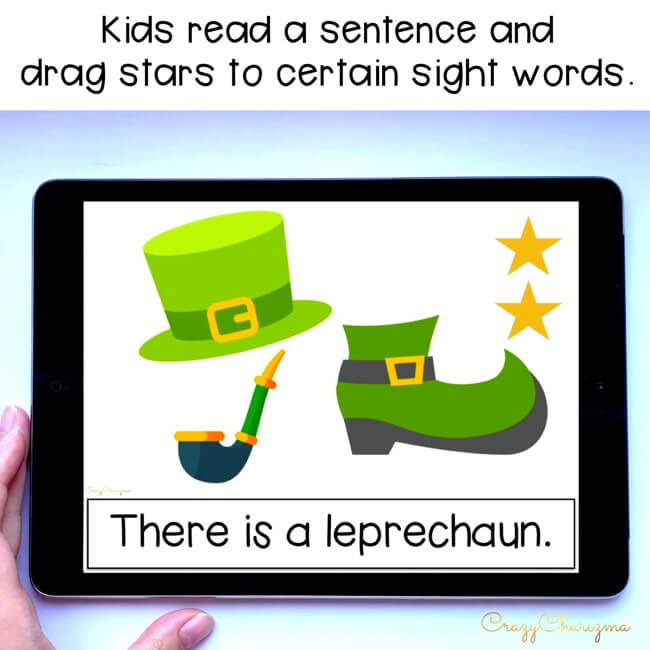 Looking for an engaging emergent reader for preschool and kindergarten? Want to introduce St. Patrick's Day to kids? Read with this sight word reader! Use these St. Patrick's Day activities for Google Classroom or print and read! Great as a guided reader or for individual practice.