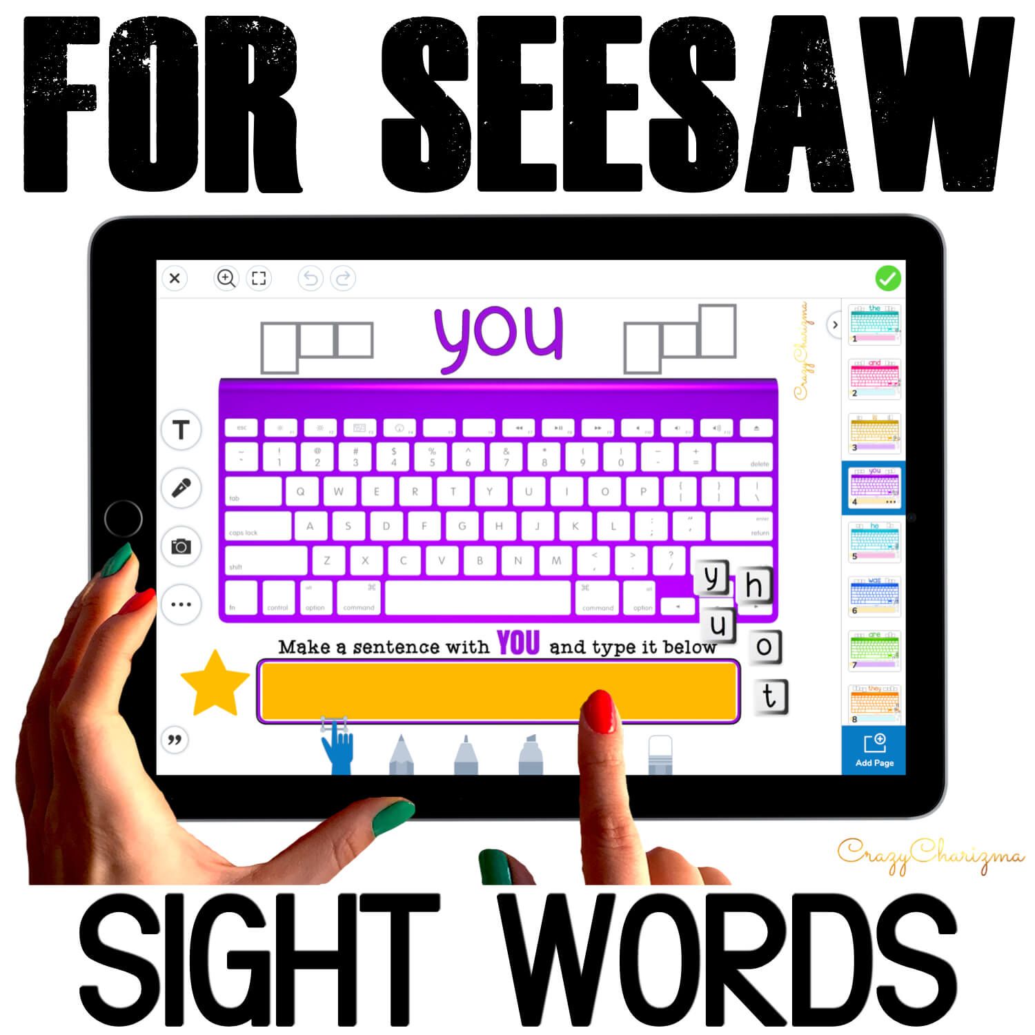 Need fun activities to use in Seesaw? Looking for engaging practice for distance learning? Try paperless sight word practice with keyboards. Perfect for prek, kindergarten, first and second grade!