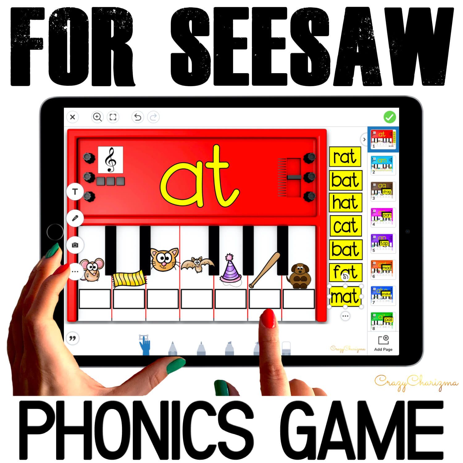 Need fun activities to use in Seesaw? Looking for engaging practice for distance learning? Try paperless phonics practice with pianos. Perfect for prek, kindergarten, first and second grade!