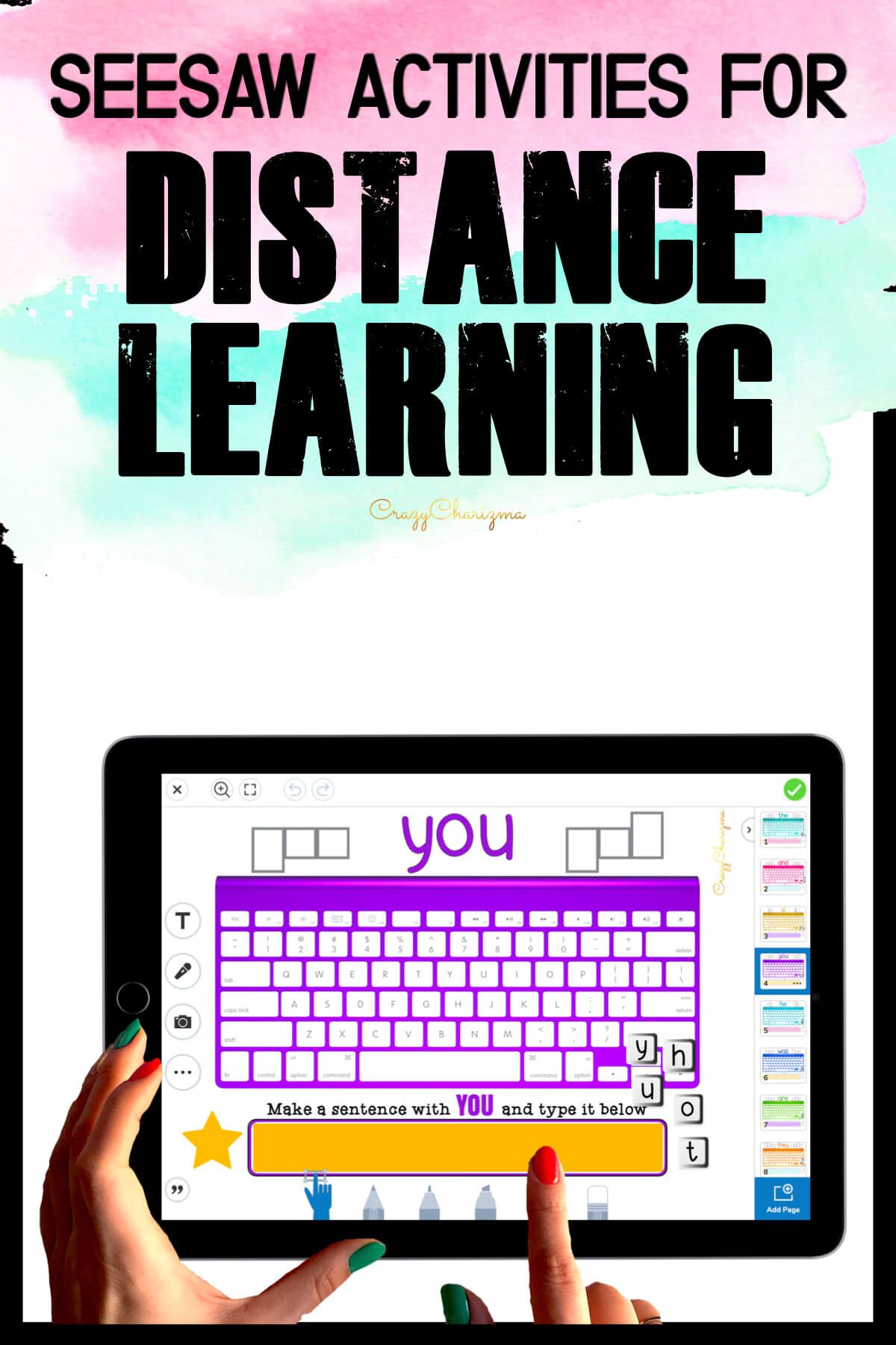 Need fun activities to use in Seesaw? Looking for engaging practice for distance learning? Try paperless sight word practice with keyboards. Perfect for prek, kindergarten, first and second grade!