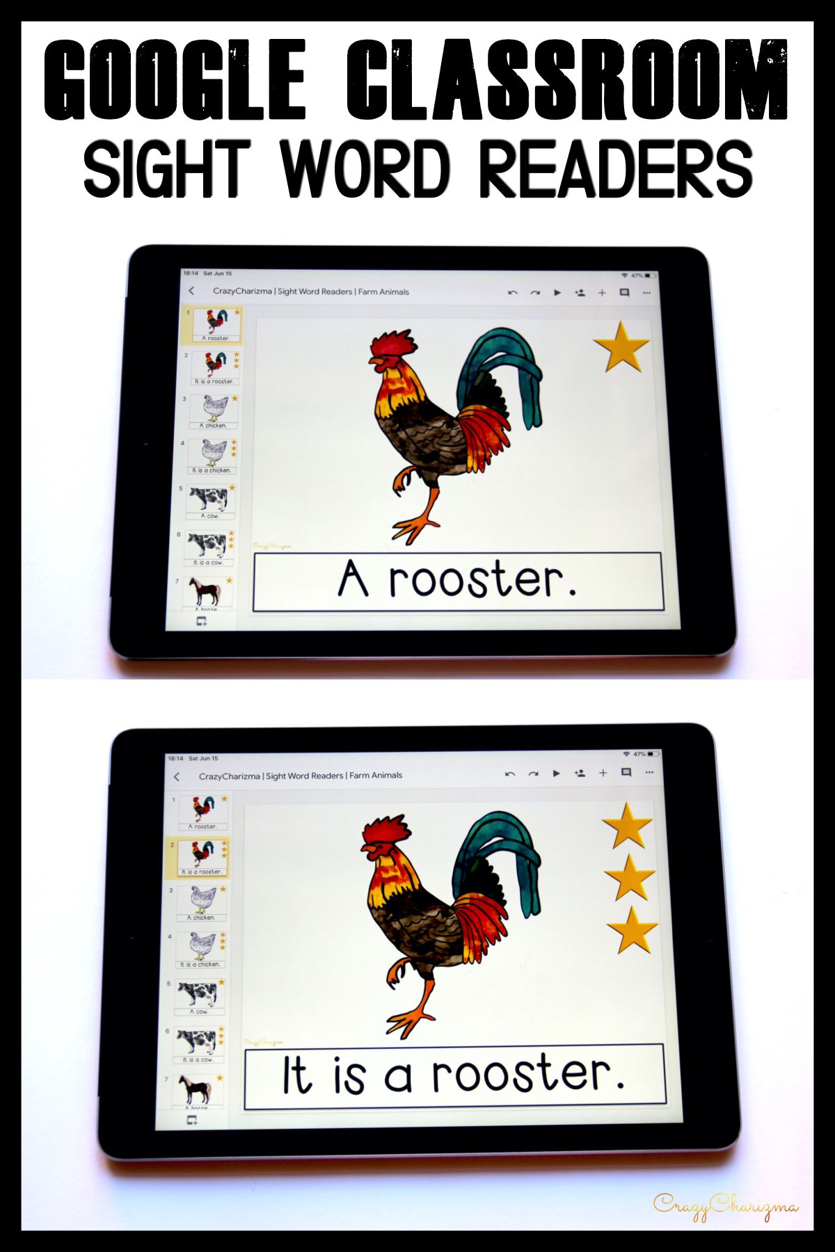 Love using emergent readers with kids? How about both paperless and printables sight word books? They are perfect for Google Classroom: use on iPads, Chromebooks, tablets and laptops. Or just print and use!