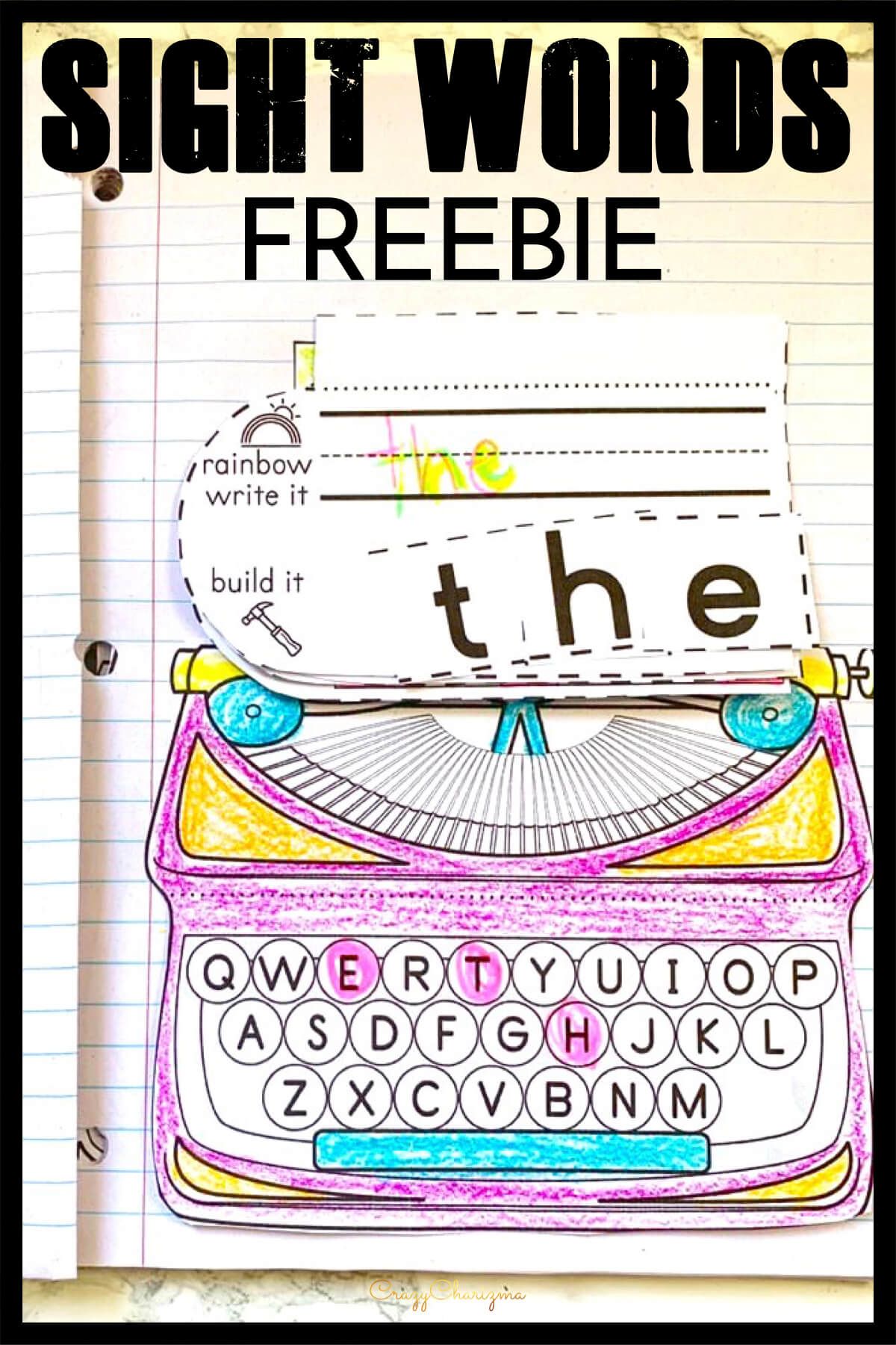 How do you teach sight words to kindergarten kids? You use interactive notebooks of course! See them in action and download for free to try yourself!