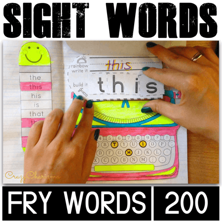 How do you teach sight words to kindergarten kids? You use interactive notebooks of course! See them in action and download for free to try yourself!