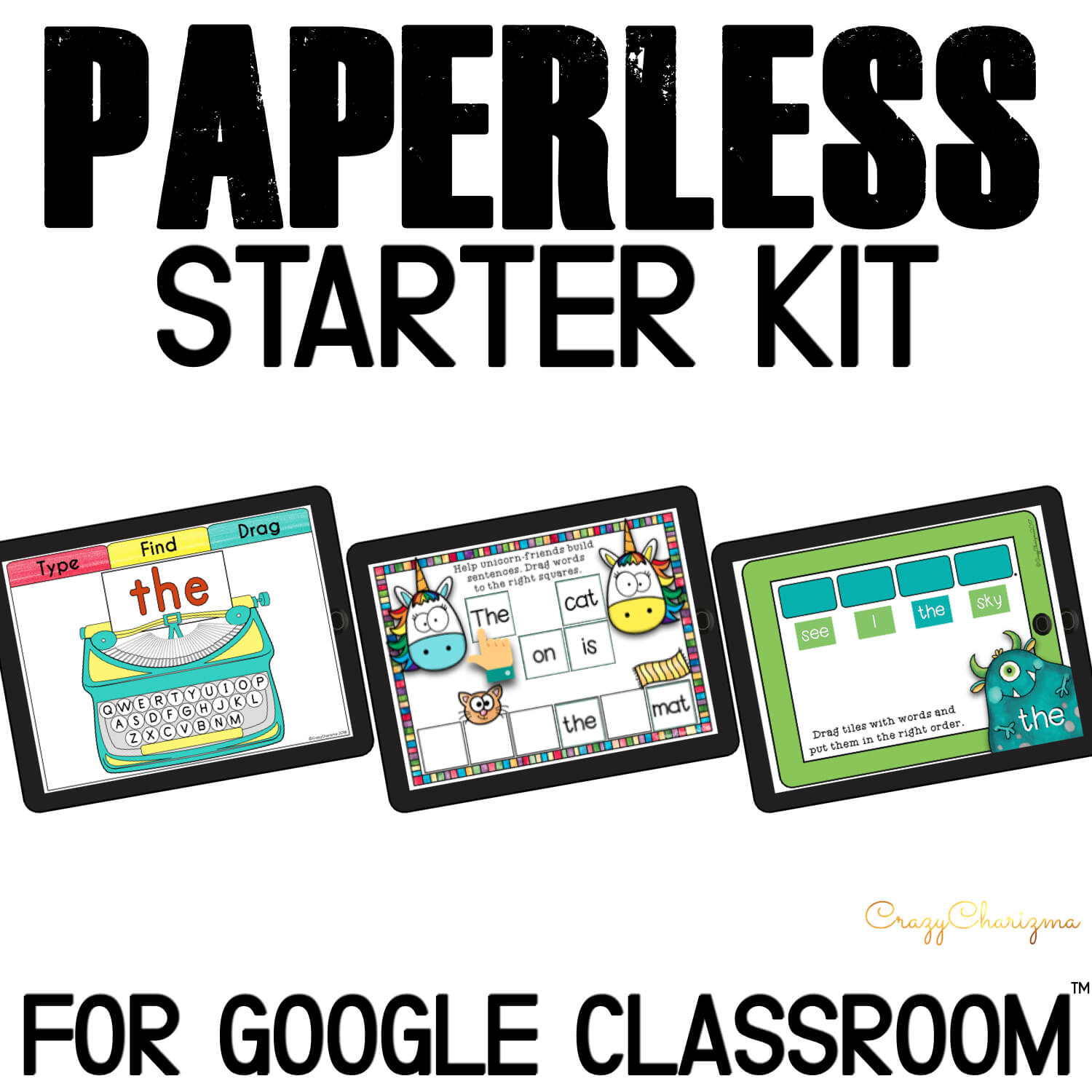 Want to try games for Google Classroom? Need a quick solution to practice sight words and CVC words? Grab this starter kit with interactive slides perfect for iPads, Chromebooks, laptops and tablets!