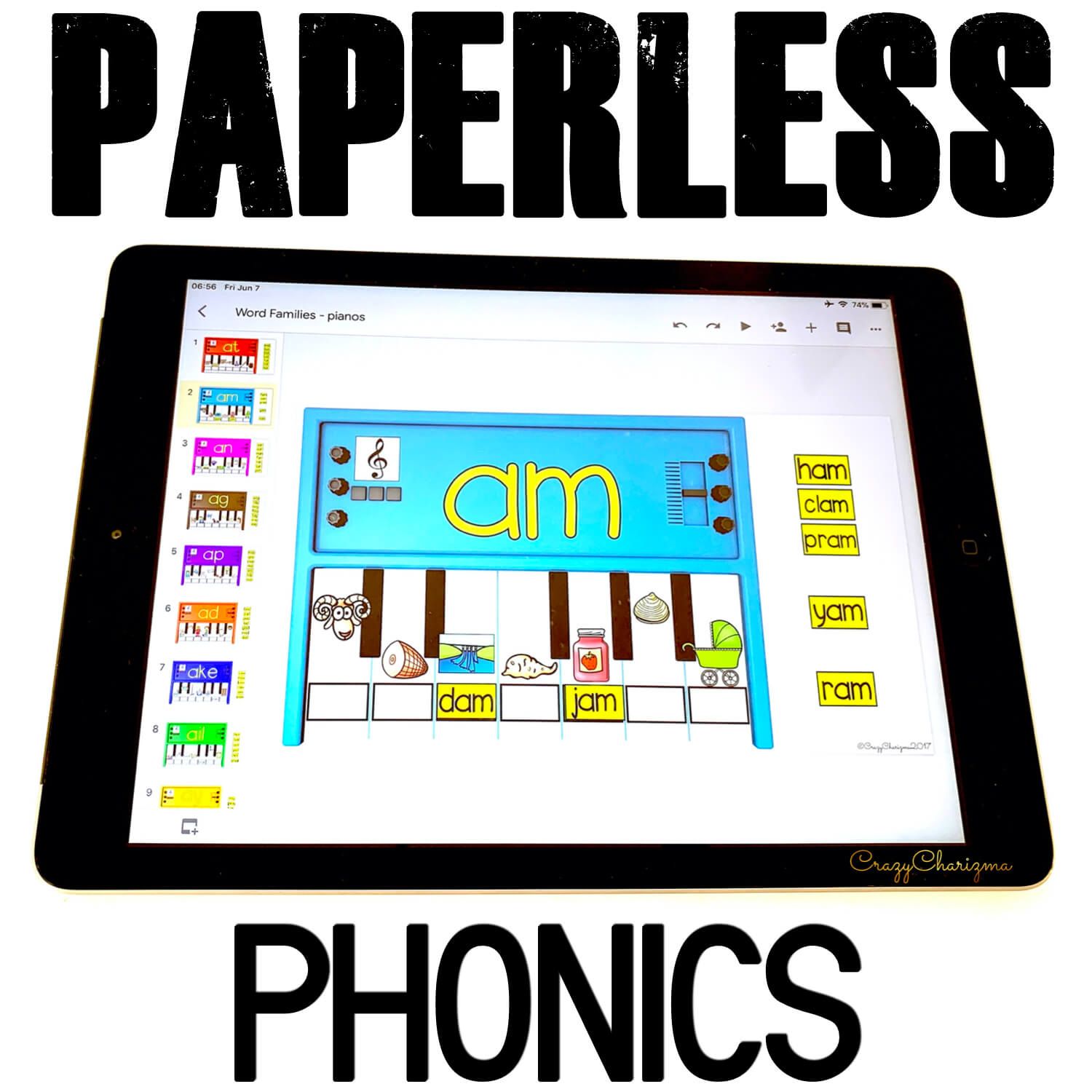 Google Classroom Activities for Kindergarten | Phonics | Pianos